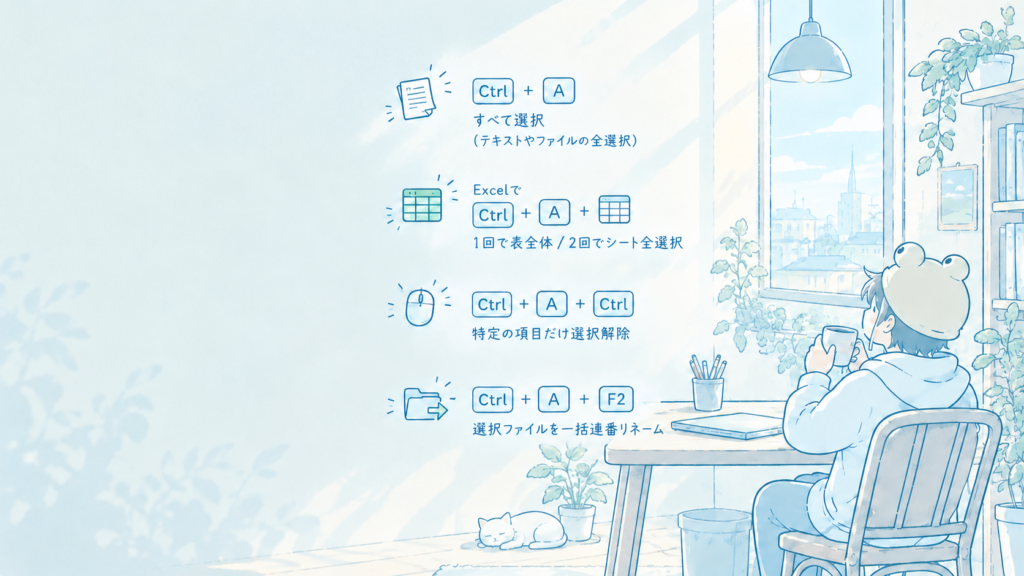 おしゃれなCtrl + A解説壁紙